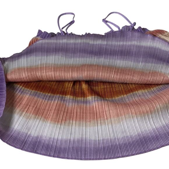 Madewell Texture & Thread Micropleat Tank top in Ombre Rainbow: S - Picture 12 of 13